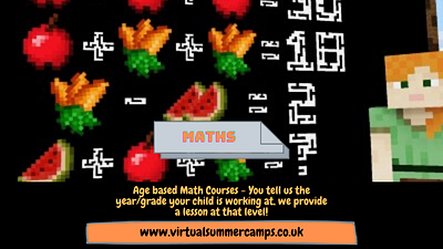 Virtual Summer Camps Maths 2 Video Design app art branding design minimal ui ux visual web website