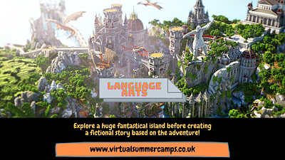 Virtual Summer Camps Language Arts 2 Video Design app art branding design minimal ui ux visual web website