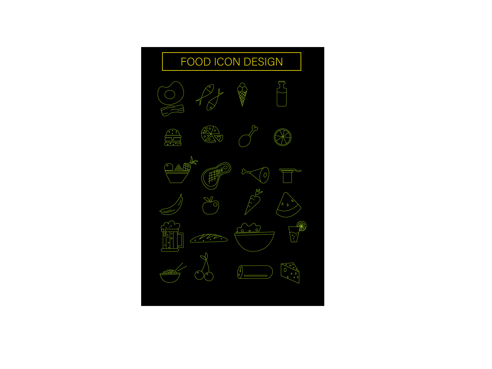 ICONOS COMIDA diseño icon ilustración logo design vector