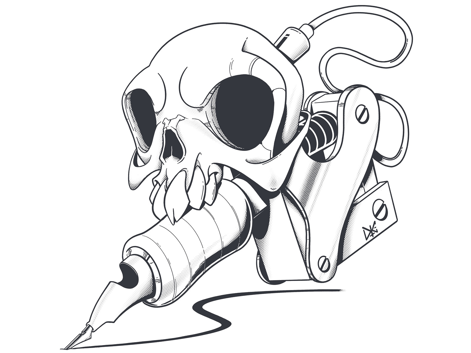 ヤンバルクイナ　Sketch Steam SS ONE TATTOOマシン ヤンバルクイナ様専用 Sketch Steam SS ONE TATTOOマシン