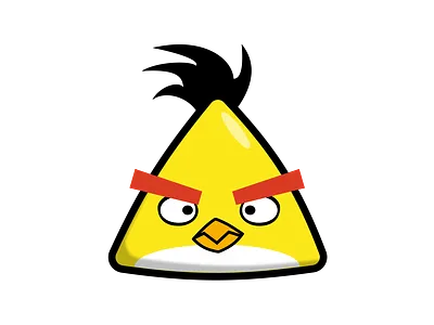 Chuck(Angry Bird) angry bird anime bird branding chuck design figma illustration logo