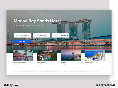 dailyui67 067 dailyui067 dailyuichallenge hotel booking