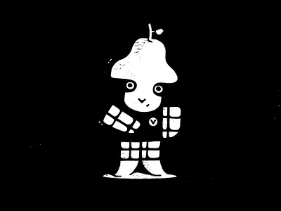 character design- Soldier 2d blackandwhite fish flat design icon iconography illustration pear soldier vector vector illustration