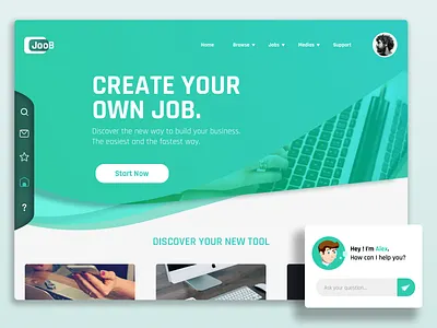 Joob Landing Page landing page ui ui design web web design