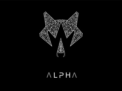 wolf11 alpha branding creative flat idenity letter logo minimal wolf