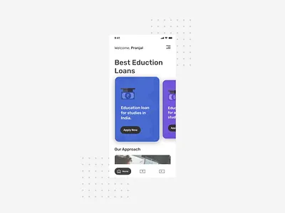 Loan app motion design carousel fintech interaction loan app motion animation motion art motion design ui animation upload animation