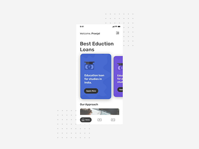 Loan app motion design carousel fintech interaction loan app motion animation motion art motion design ui animation upload animation