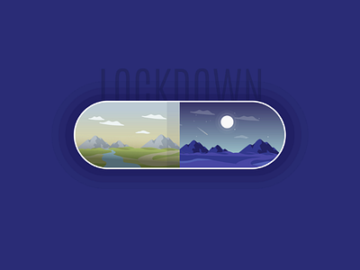 Lockdown capsule - Day and Night capsules day and night designer freelance icon illustration lockdown ui