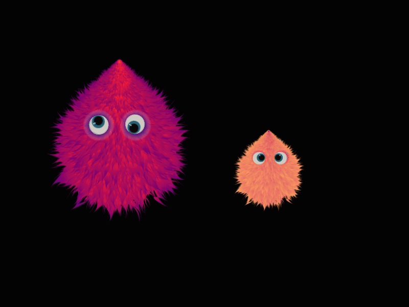 fluffy 2 adobe illustrator aftereffects animation gif animated illustration