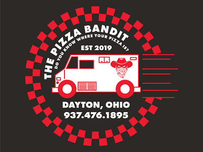 The Pizza Bandit T-Shirt Design branding dayton design graphic design graphicdesign illustration illustrator ohio print print design