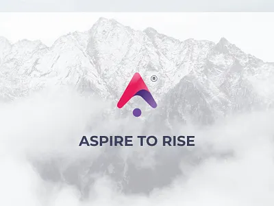 Logo Proposal #1 abstract mark aspire brand branding flat identity logo logo design minimal purple purple hair purple logo vector