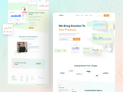 Saas Product Landing Page Concept 2020 trend branding creative agency toronto creative design dribbble best shot homepage landing page design landingpage minimalist popular shot product product website saas landing page typography ui design uidesign uiux webdesign website website design