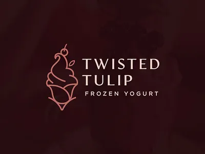 frozen yogurt art design frozen yogurt icecream icon illustration logo luxury vector