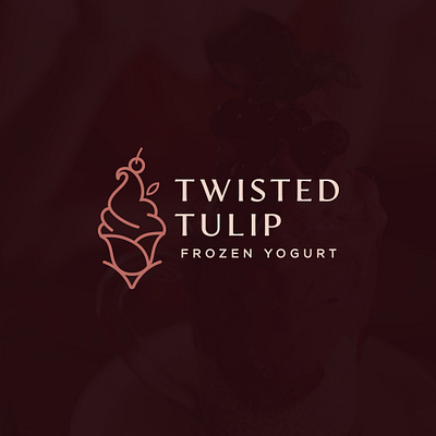 frozen yogurt art design frozen yogurt icecream icon illustration logo luxury vector