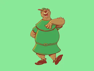 Little John art character design design disney disney art illustration little john photoshop robin hood