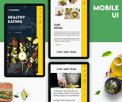 food website mobile responsive