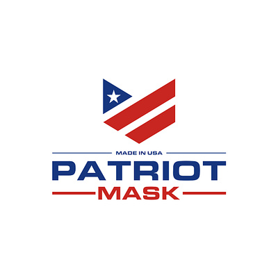 patriot mask flag logo design logo idea mask usa flag