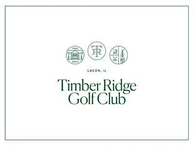 Timber Ridge Golf Club Identity family crest golf branding golf club golf logo logomark monogram