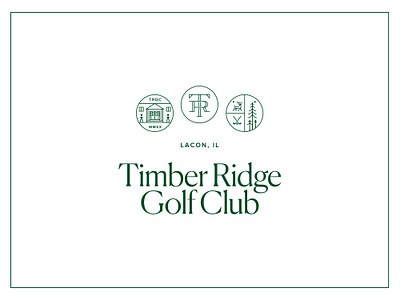 Timber Ridge Golf Club Identity family crest golf branding golf club golf logo logomark monogram