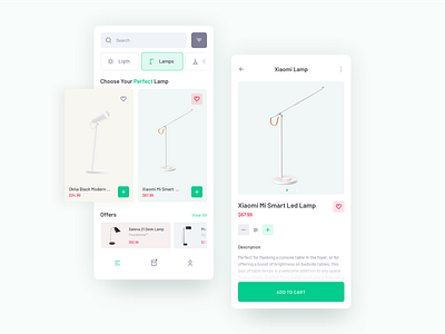 Lighting E-Commerce Mobile Application Design clean design clean ui design ecommerce ecommerce app ecommerce design ecommerce shop light mobile mobile app mobile app design mobile design mobile ui shopping app ui ux