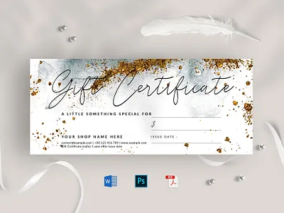 Gift Certificate certificate clean creative discount sale elegant gift gift certificate gift voucher gold golden minimal minimalist modern gift voucher multipurpose offer professional promotion simple voucher value voucher