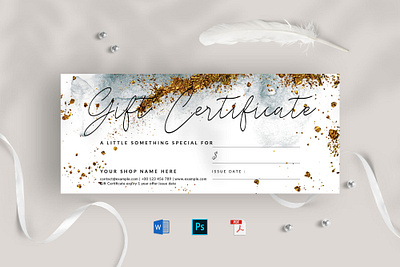 Gift Certificate certificate clean creative discount sale elegant gift gift certificate gift voucher gold golden minimal minimalist modern gift voucher multipurpose offer professional promotion simple voucher value voucher