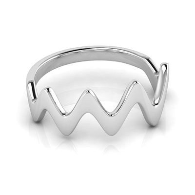 Wave Fashion Ring 3D Model jewel jewelery jewellery jewelry jewelry design jewelry designer jewels matrix rhino3d rhinoceros