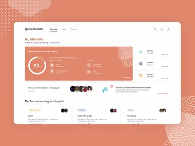 Dashboard - Product delivery progress chart client dashboard design graphic layout product progress ui ux