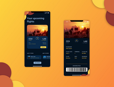 Boarding Pass app application boarding pass dailyui debut design dribbble figma gradient graphics interface ios iphone minimal redesign trending ui user experience design user interface design ux