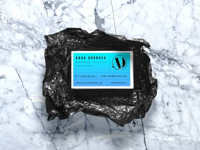 AD business card black white blackandwhite business card businesscard electric blue logo logodesign logotype