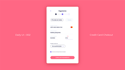 Daily UI 002 - Credit Card Chekout 100daychallenge credit card checkout creditcard dailyui dailyuichallenge ui uidesign