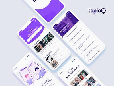 Mobile App UI - TopicO adobe xd app app design apple design mobile tags ui design ux ux design xd