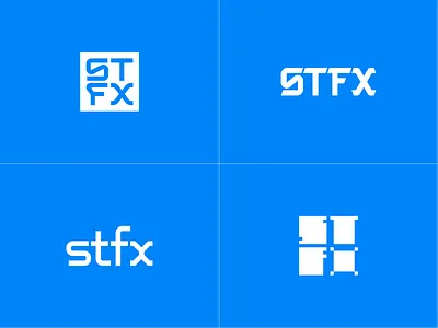 stfx branding f identity letter logo logo design logotype mark s t type typography wordmark x