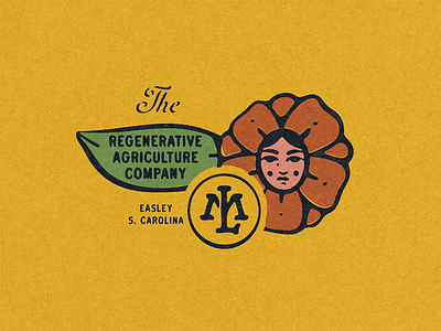 Mad Love Farms Brand Identity brand identity branding farm graphic design illustration logo regenerative farming vintage