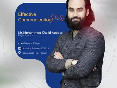Effective Communication Skills - Poster branding graphic design kardan university poster social media poster