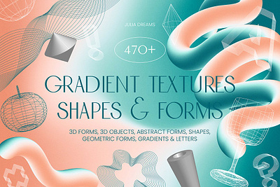 Gradient Textures Shapes 3D Objects 3d object 3d render abstract abstract background background bundle bundle canva geometric gradient gradient texture letters plastic rainbow shape texture texture bundle wavy wavy background