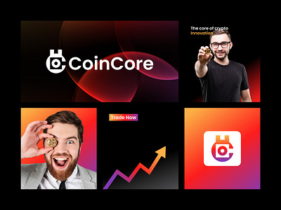 Visual Identity For Crypto Company brand design brand identity brand maker brand mark branding design branding logo btc logo coin coin logo coincore logo crypto crypto branding crypto logo crypto visual identity cryptocurrency cryptocurrency logo modern logo trending logo visual identity visual logo