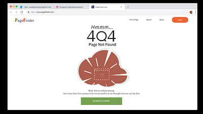 Pagefinder.com 404 dailyui dailyui 009 dailyui009 dailyuichallenge design illustration ui uiux ux uxui vector
