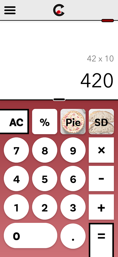 Crunch3r Calculator calculator dailyui dailyui004 dailyuichallenge design illustration ui uiux ux uxui vector