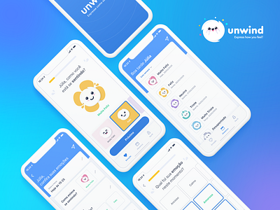 Mobile App UI - Unwind adobe illustrator adobexd apple design feeling feels ios mobile ui design uxdesign