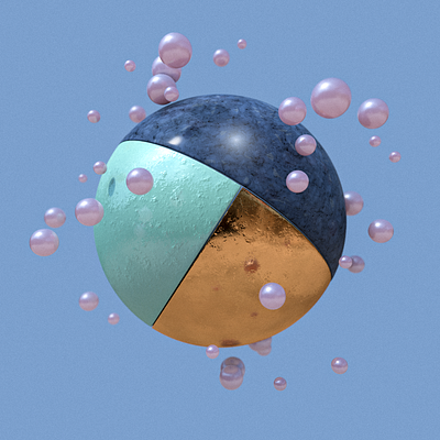 Abstract Balls 3d 3dart abstract balls c4d cinema4d muzli render