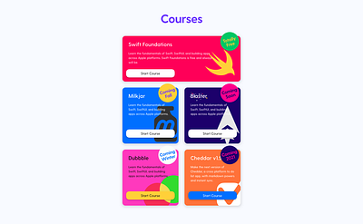 Course Cards blog branding courses ghost theme redesign