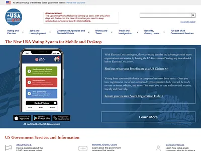 21st Century Voting wow! branding dailyui dailyui003 dailyuichallenge design illustration ui uiux ux uxui vector web
