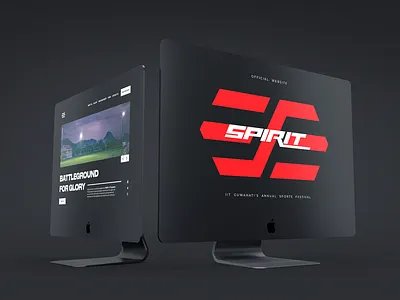 Splash & Home Screen - Spirit Website clean design flat identity minimal typography ui ux web website