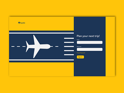 Expedia login redesign design dribbbleweeklywarmup login page ui webdesign