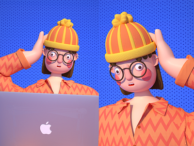 hana c4d character design girl