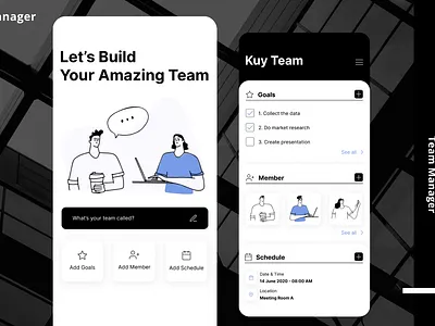 Team Manager - Mobile Apps indonesia designer manage mobile mobile ui project team teamwork ui