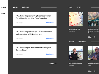Daily UI Challenge : 051 Press Page adobexd dailyui press page ui