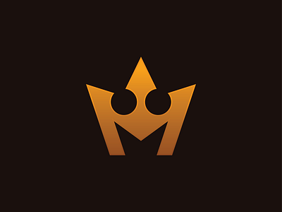 Crown Letter M Logo abstract brand identity concept crown gold golden letter letter logo design letter m letter mark monogram symbol