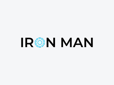 Iron Man art brand branding icon ironman logo logo design logodesign logotype mark marvel minimal monogram symbol wordmark